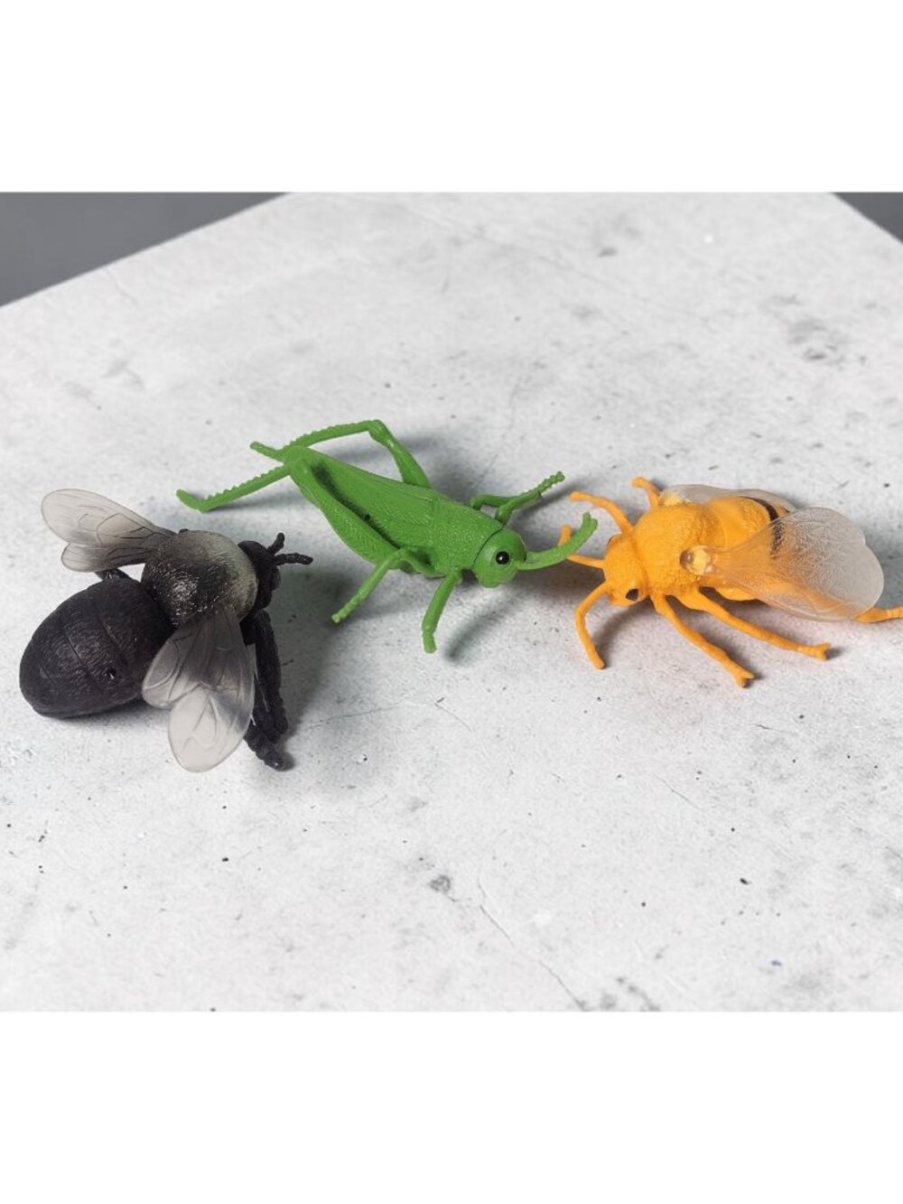 3 Large Rubber Plastic Insects Bugs Science Entomology Greenbrier Collectible